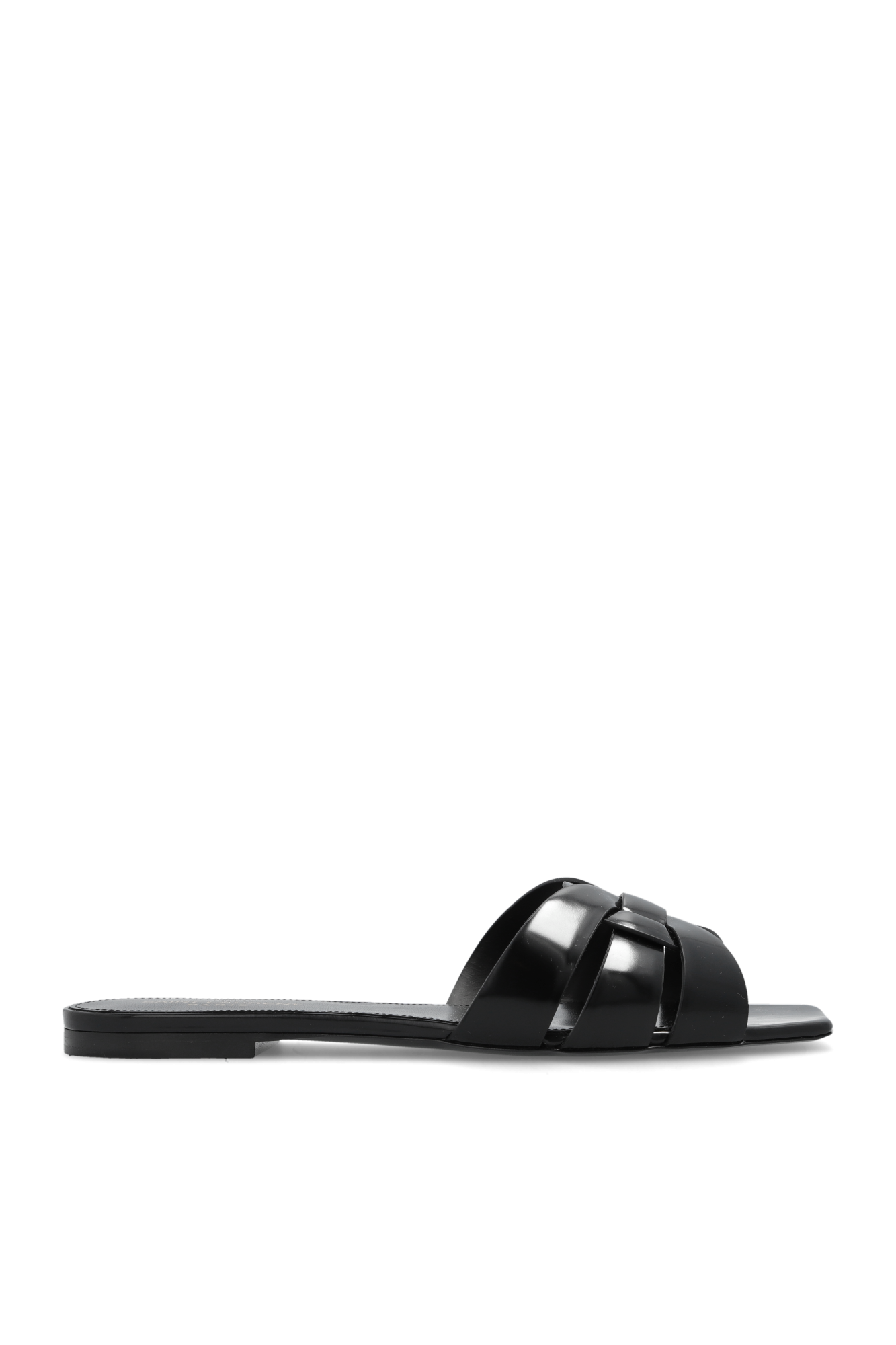 【Saint Laurent】TRIBUTE 05 FLAT S◆571952B8I00 tribute MULES in patent leather | Saint Laurent | YSL US